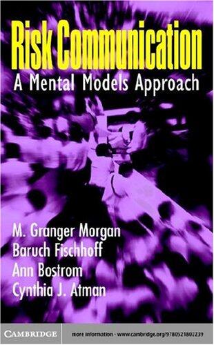 Risk Communication: A Mental Models Approach