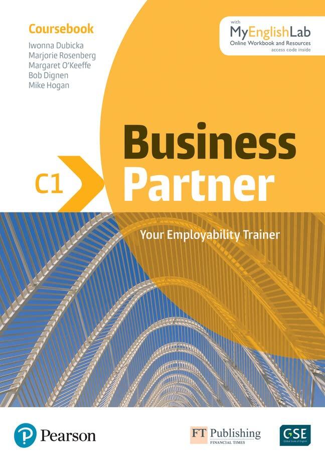Business Partner C1 Coursebook and Standard MyEnglishLab Pack