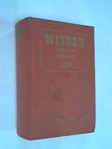 Wisden Cricketers' Almanack 1974