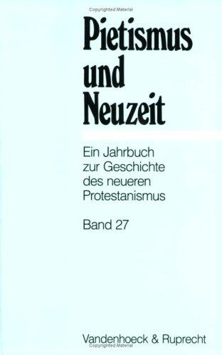 Pietismus und Neuzeit Band 27 - 2001