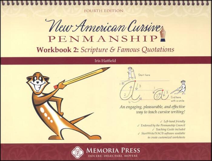 New American Cursive Workbook 2 Scripture & Famous Quotations