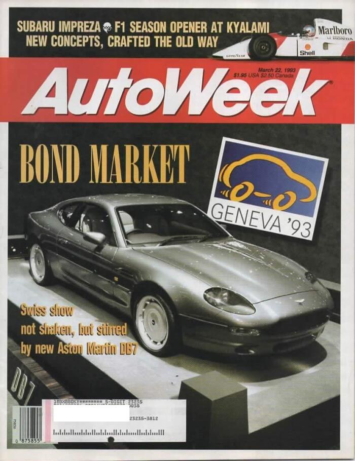 Autoweek Magazine March 22, 1993