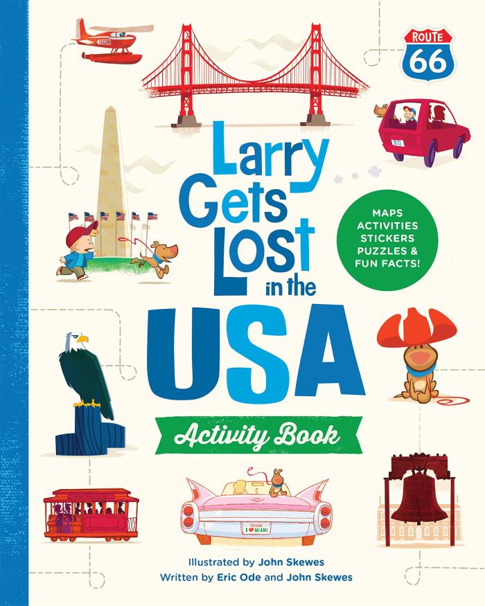 Larry Gets Lost in the USA Activity Book (with Stickers!): Travel Activities for Kids Ages 4-8