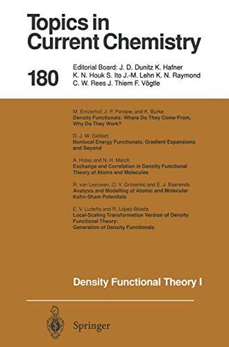 Density Functional Theory I (Functionals and Effective Potentials)