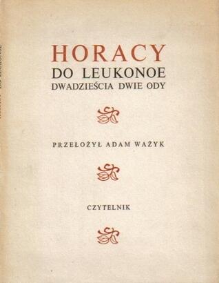 Do Leukonoe. Dwadzieścia dwie ody