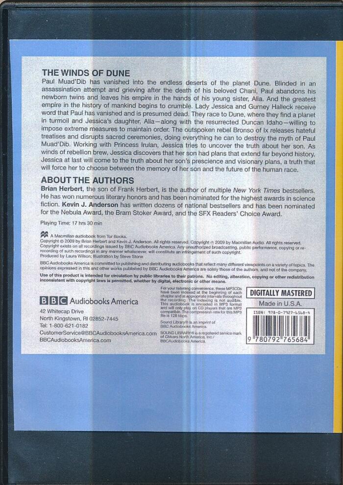 The Winds of Dune by Brian Herbert and Kevin J. Anderson Unabridged MP3 CD Audiobook