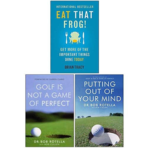 Eat That Frog, Golf is Not a Game of Perfect, Putting Out Of Your Mind 3 Books Collection Set