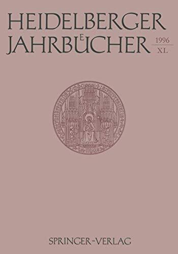 Heidelberger Jahrbücher 40