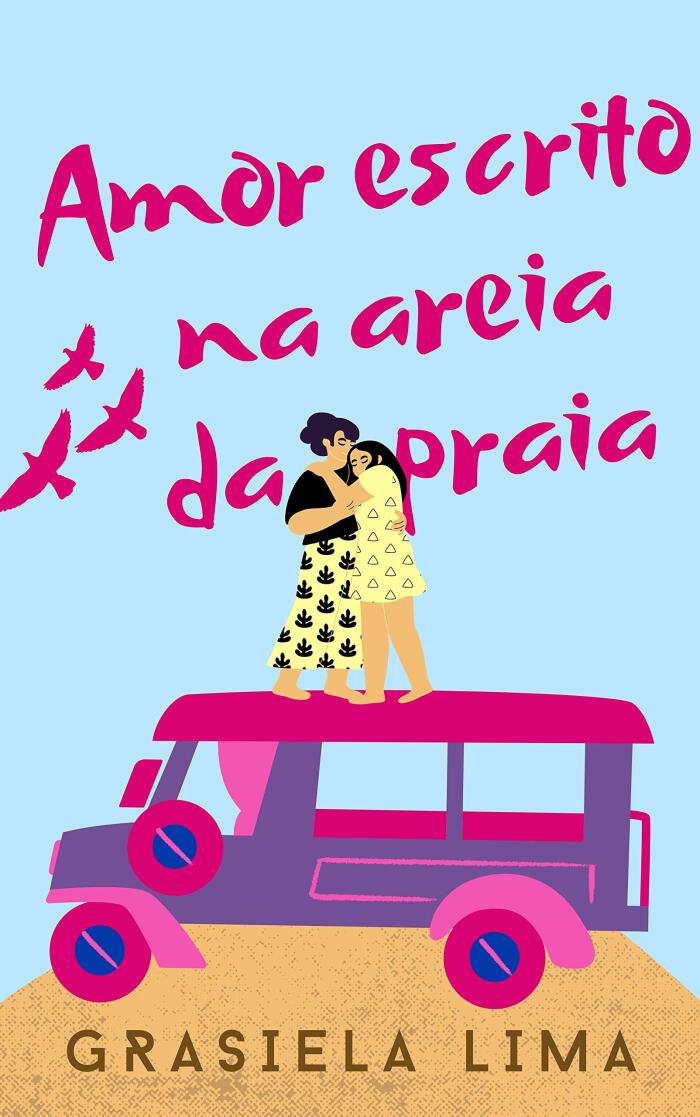 Amor escrito na areia da praia