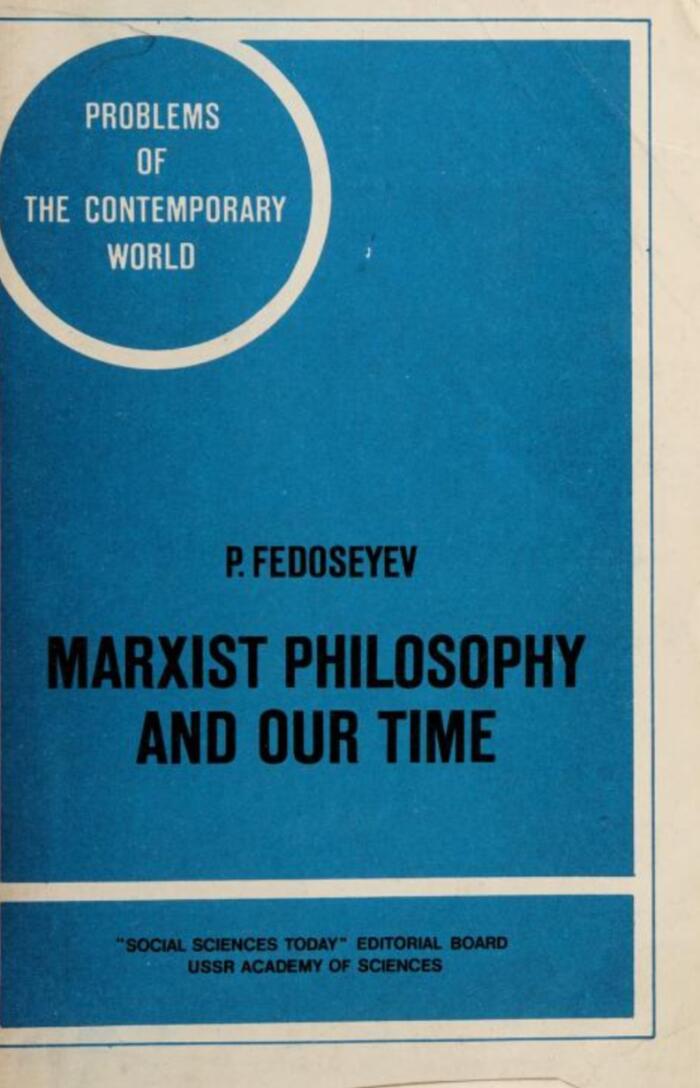 Marxist philosophy and our time