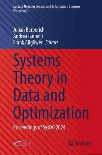 Systems Theory in Data and Optimization: Proceedings of SysDO 2024