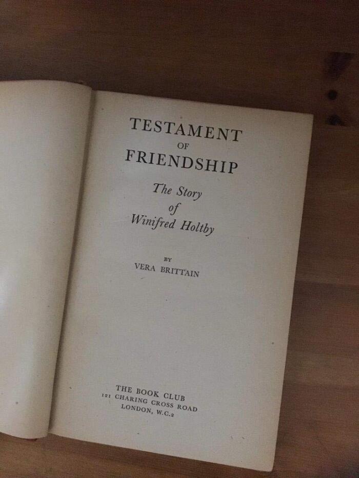 Testament of friendship: The story of Winifred Holtby