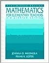 Mathematics for Elementary Teachers Via Problem Solving: Student Resource Manual : Preliminary Edition