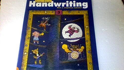 Zaner-Bloser Handwriting (Grade 3): With a Simplified Alphabet