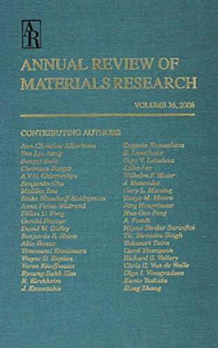 Annual Review of Materials Research, Volume 36: 2006