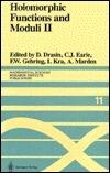 Holomorphic Functions and Moduli II: Proceedings of a Workshop held March 13-19, 1986