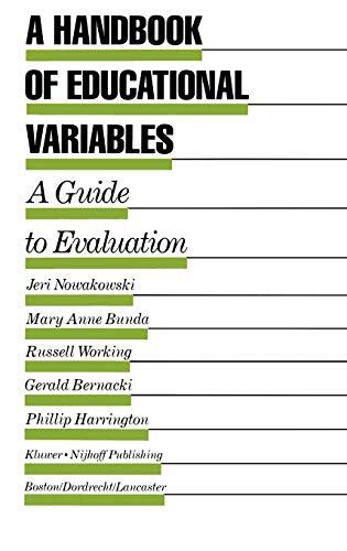 A Handbook of Educational Variables: A Guide to Evaluation