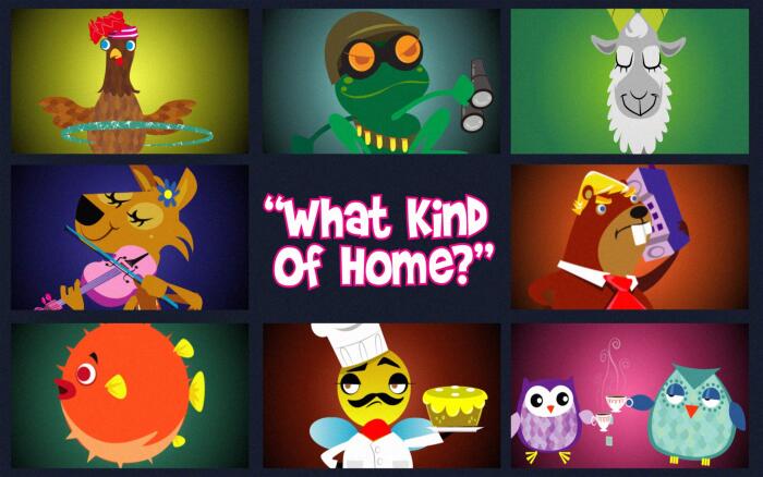 What Kind of Home: Children's book that explores where animals live.