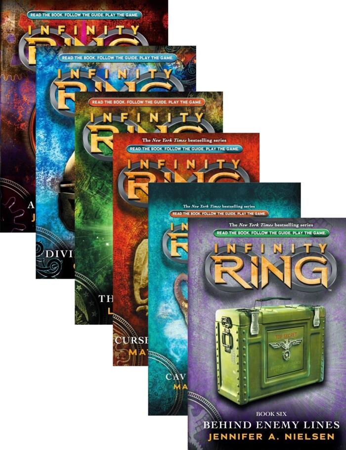 Infinity Ring™ #1-#6 Pack : A Mutiny in Time; Divide and Conquer; The Trap Door; Curse of the Ancients; Cave of Wonders; Behind Enemy Lines