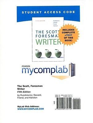 Scott, Foresman Writer MyCompLab with Pearson eText Student Access Code Card