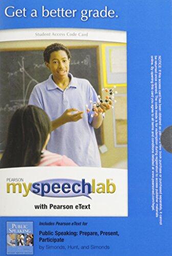 MySpeechLab with Pearson eText: Standalone Access Card for Public Speaking