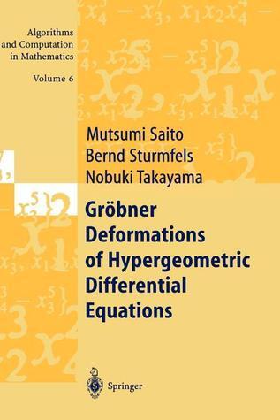 Gröbner Deformations of Hypergeometric Differential Equations