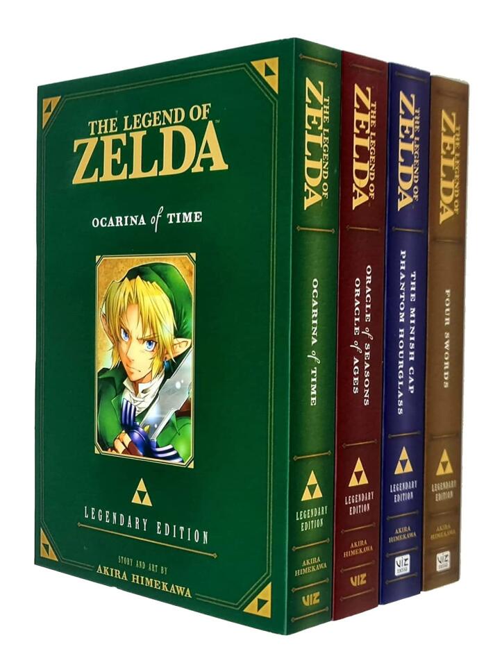 The Legend of Zelda Legendary Edition Vol 1 2 4 5 Collection 4 Books Set By Akira Himekawa