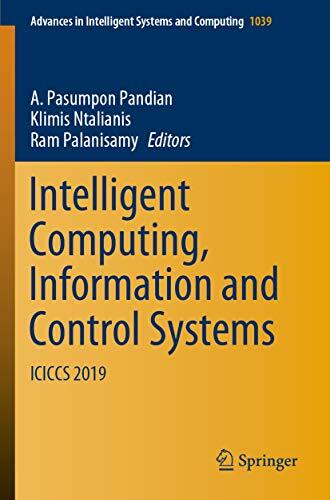 Intelligent Computing, Information and Control Systems: ICICCS 2019