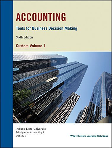 Accounting Tools for Business Decision Making
