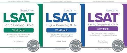 The PowerScore LSAT Workbook Trilogy 2024: LSAT Prep Practice Companion to the LSAT Bible Trilogy. Includes Prep for Logic Games, Reading Comprehension and Logical Reasoning