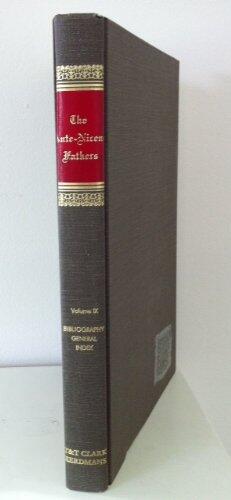 The Ante-Nicene Fathers, Vol 9