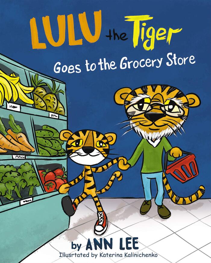 LULU the Tiger Goes to the Grocery Store: Pop-Up Text Edition - Bedtime Stories For Kids Age 3-8