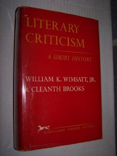 Literary Criticism: A Short History