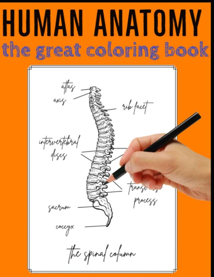 HUMAN ANATOMY: The great coloring book
