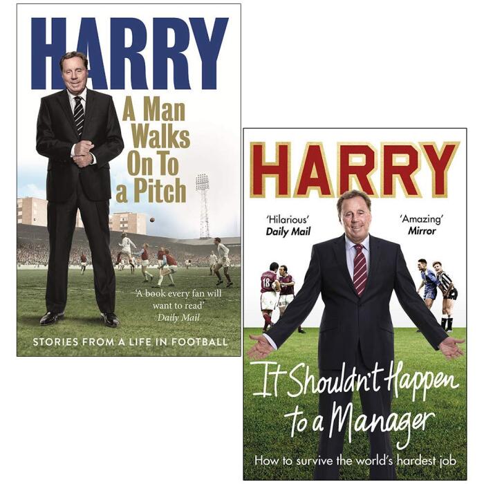 A Man Walks On To a Pitch & It Shouldn’t Happen to a Manager By Harry Redknapp 2 Books Collection Set