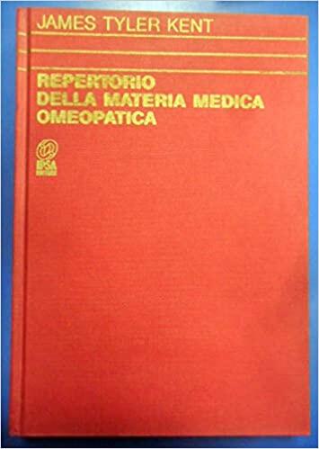 Repertorio della Materia Medica Omeopatica – Vol. 1