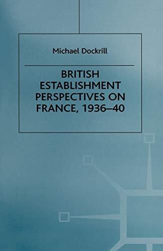 British Establishment Perspectives on France (1936-40)