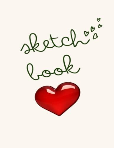 sketchbook: valentines day sketchbook gift for women