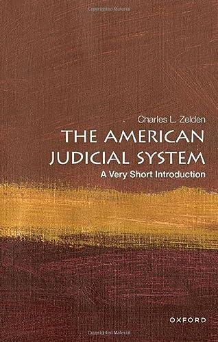 The American Judicial System: A Very Short Introduction