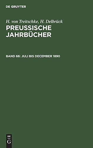 Juli bis December 1890