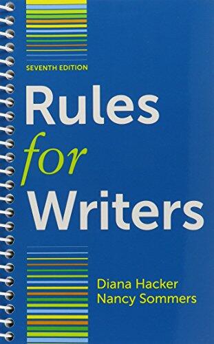 Rules for Writers 7e & 50 Essays 3e & Working with Sources: Exercises for Rules for Writers