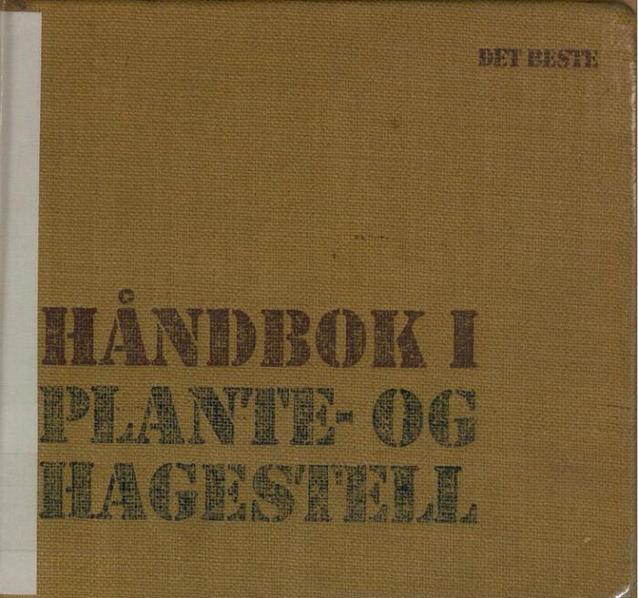 Håndbok i Plante- og Hagestell