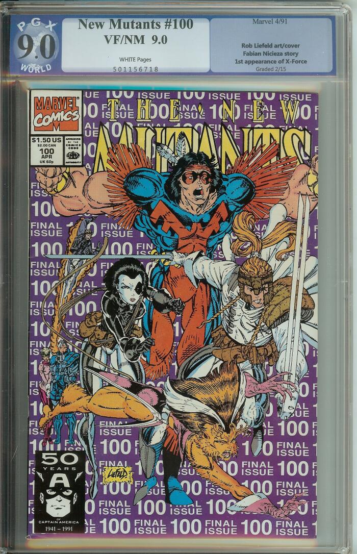 New Mutants #100 PGX 9.0 like CGC
