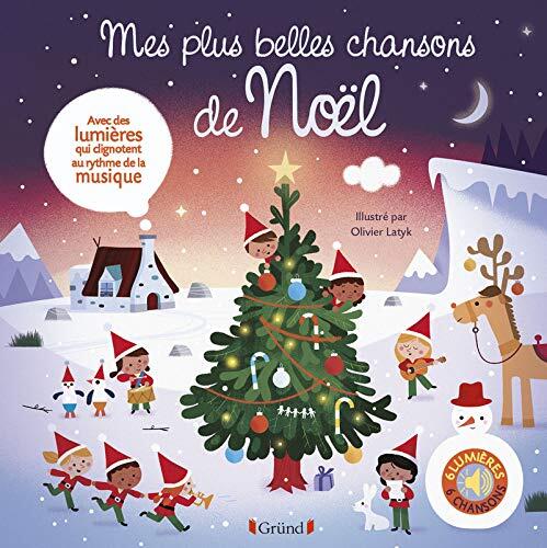Mes plus belles chansons de Noël - Livre sons et lumières avec 6 puces - Dès 1 an