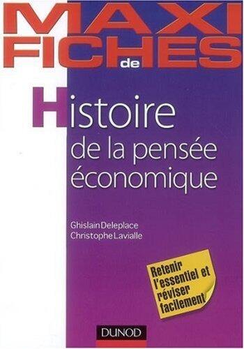 Histoire de la pensée économique de Ghislain Deleplace (13 août 2008) Broché
