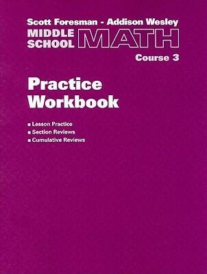 Middle School Math, Course 3: Practice Workbook