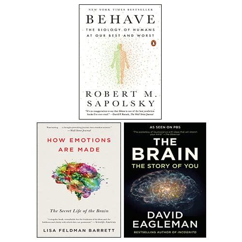Behave; How Emotions Are Made; The Brain: 3 Books Collection Set