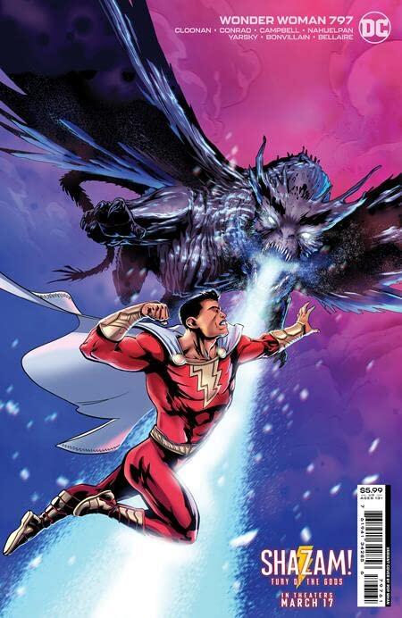 Wonder Woman #797 CVR D Pop Mhan Shazam Fury of the Gods Movie Card Stock Var
