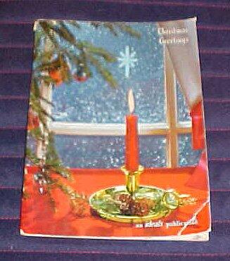 Christmas Greetings an Ideals Publication 1961 Van B. Hooper