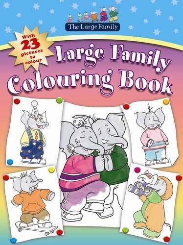 Large Family Colouring Book
